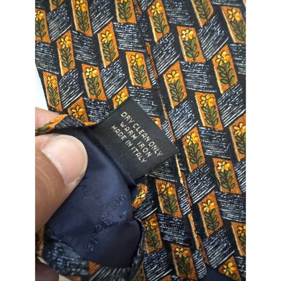 VINTAGE Ermenegildo Zegna Tie 100% Silk ITALY Made Necktie Business Formal Retro - Picture 9 of 10